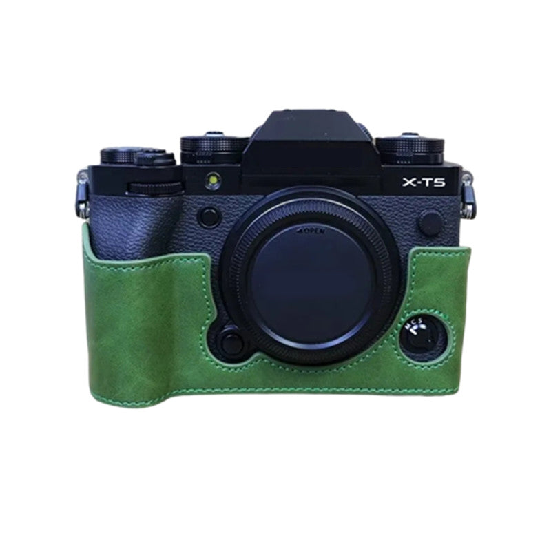 For Fujifilm X-T5 Anti-scratch PU Leather Camera Case Battery Opening Design Protective Cover with Screw For Fujifilm X-T5 Anti-scratch PU Leather Camera Case Battery Opening Design Protective Cover with Screw